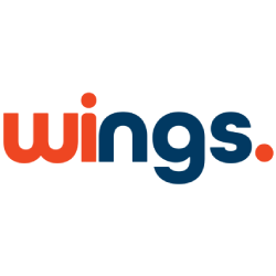 WINGS square white